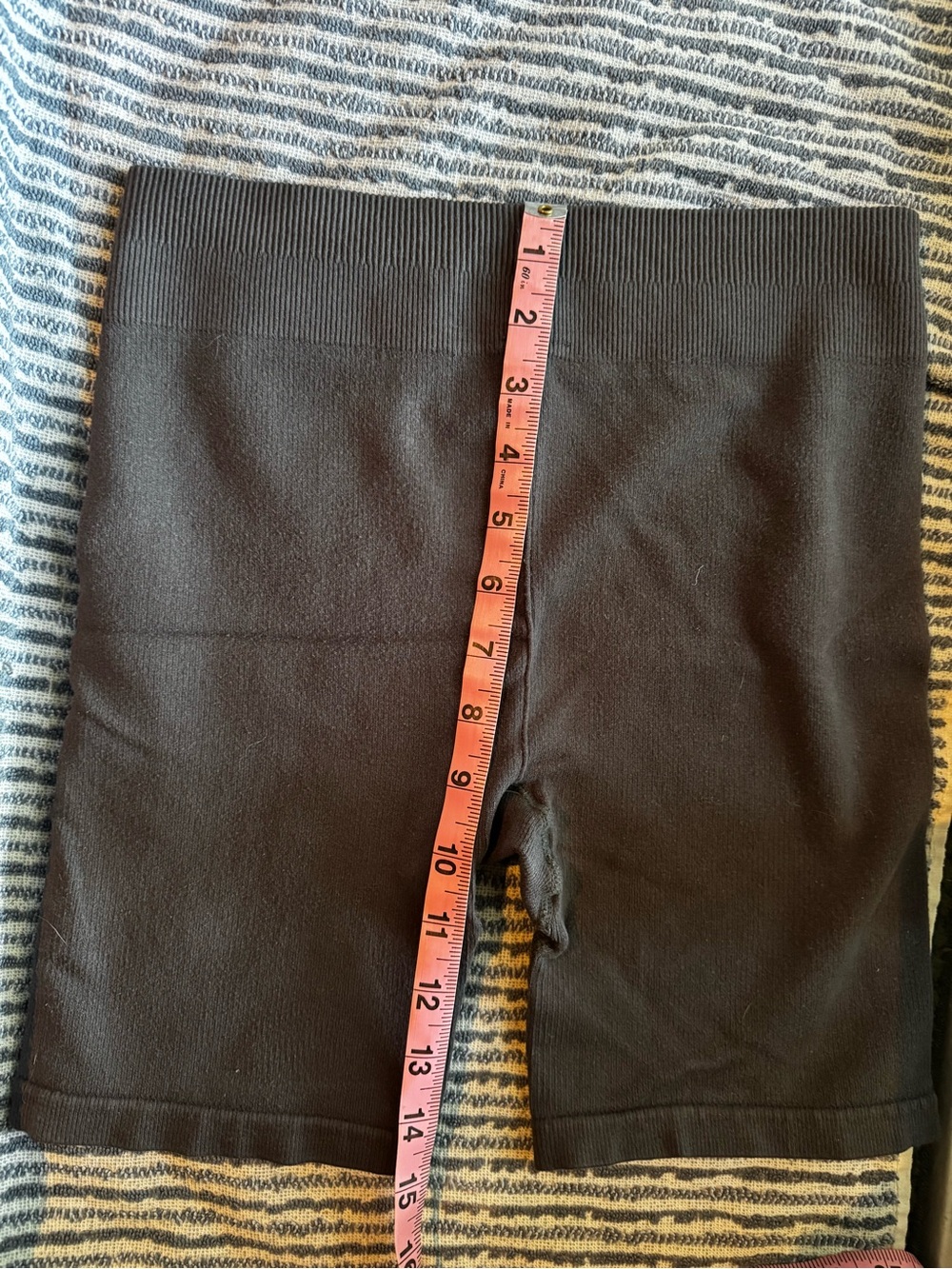 Set Fabletics Slate Blue Ribbed Athletic Bra/Short - Picture 5 of 6